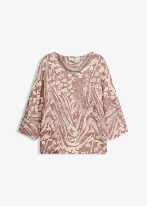Fledermauspullover in beige von vorne - bonprix