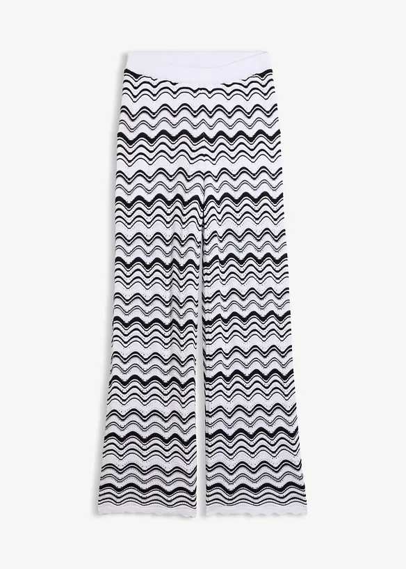 Strickhose in weiß von vorne - bonprix