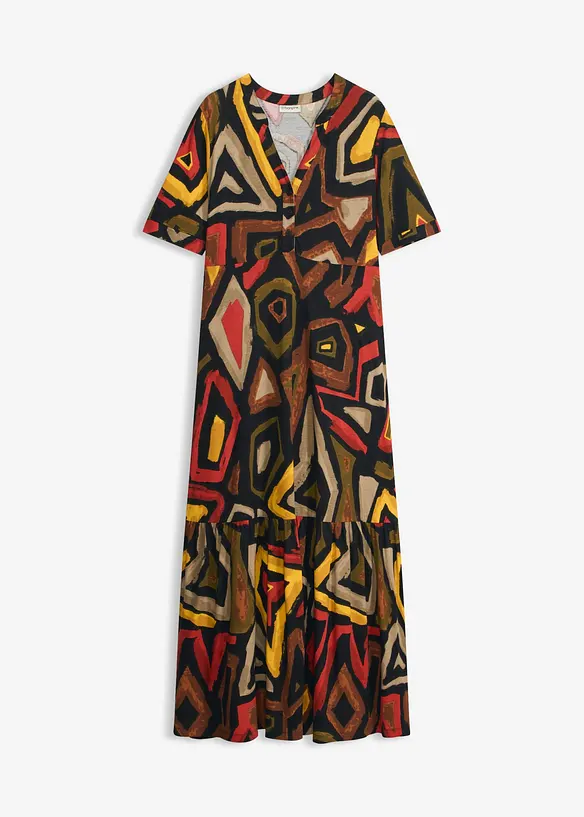 Maxikleid aus softem Viskose-Mix in rot von vorne - bonprix Maxikleid aus softem Viskose-Mix in rot von vorne - bonprix