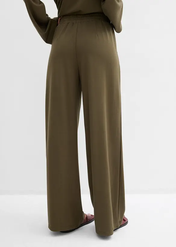 Schlupfhose aus Punto di Roma in grün von hinten - bonprix