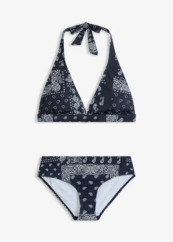 Neckholder Bikini (2-tlg. Set) in blau von vorne - bonprix
