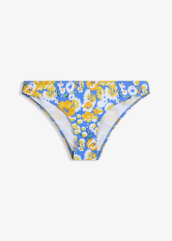 Bikinihose in blau von vorne - bonprix