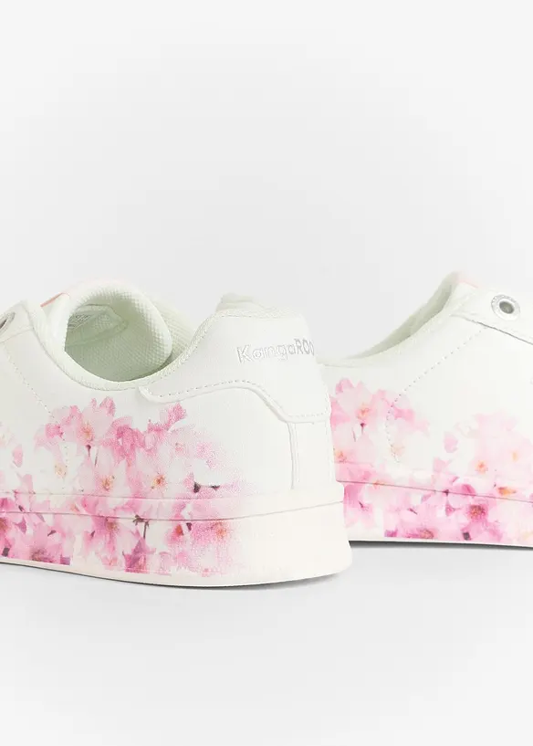 Kangaroos Sneaker mit floralem Druck in weiß - Kangaroos