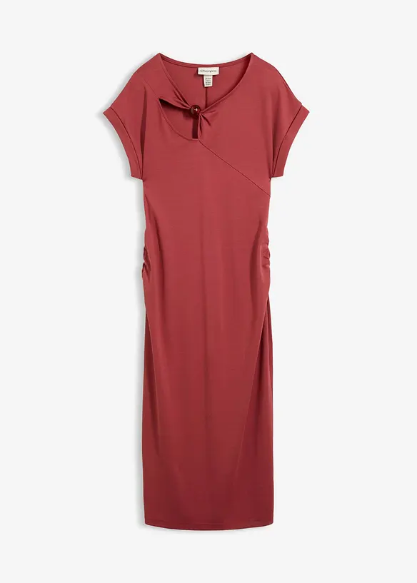 Jerseykleid aus Punto di Roma in rot von vorne - bonprix
