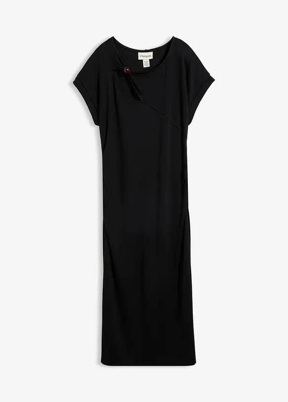 Jerseykleid aus Punto di Roma in schwarz von vorne - bonprix