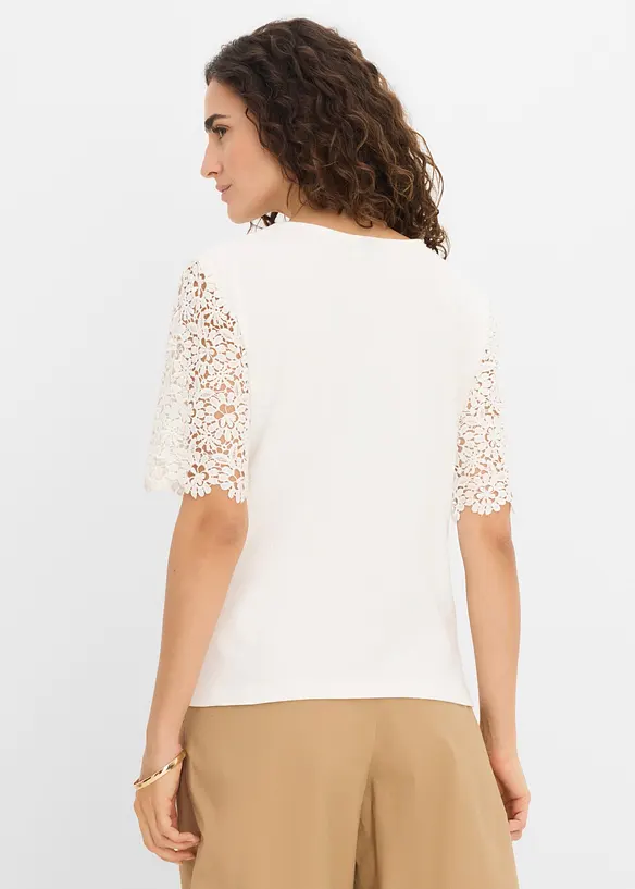 Shirt aus reiner Bio-Baumwolle in weiß von hinten (im Anschnitt) - bonprix Shirt aus reiner Bio-Baumwolle in weiß von hinten (im Anschnitt) - bonprix