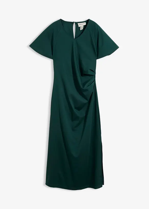 Jerseykleid aus Baumwolle in grün von vorne - bonprix Jerseykleid aus Baumwolle in grün von vorne - bonprix
