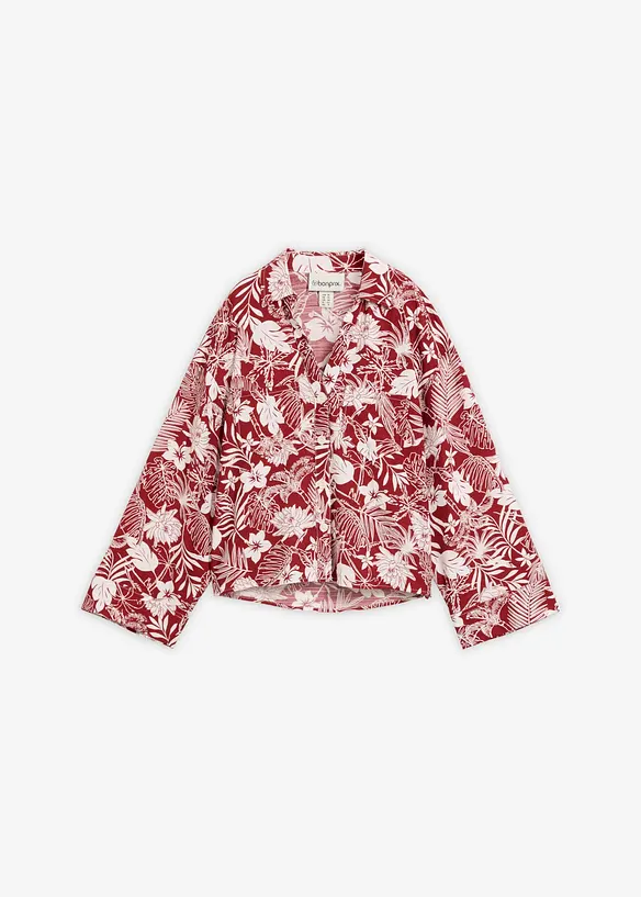 Resortbluse aus Viskose-Mix in rot von vorne - bonprix Resortbluse aus Viskose-Mix in rot von vorne - bonprix