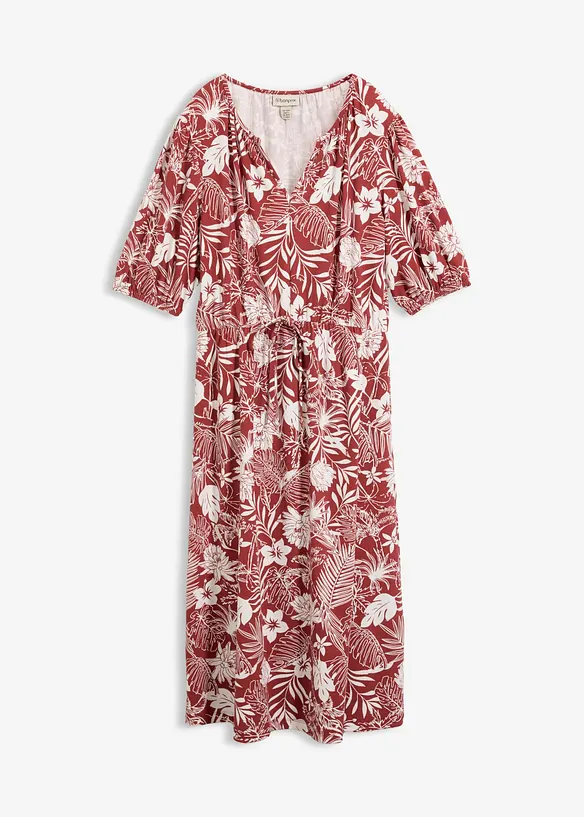 Jerseykleid aus softem Viskose-Mix in rot von vorne - bonprix Jerseykleid aus softem Viskose-Mix in rot von vorne - bonprix