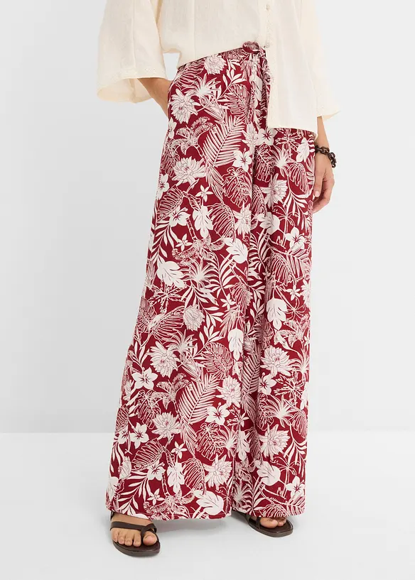 Marlenehose aus Viskose-Mix in rot von vorne - bonprix Marlenehose aus Viskose-Mix in rot von vorne - bonprix