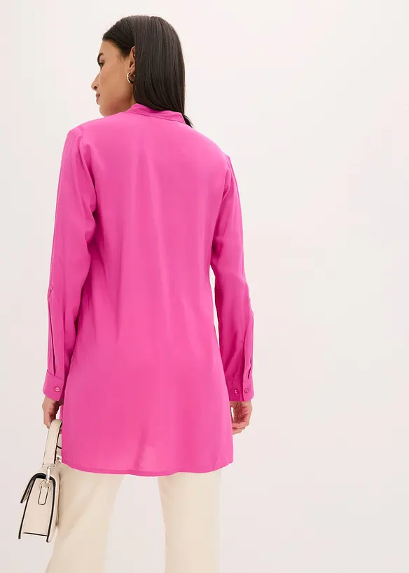 Viskose Longbluse in pink von hinten (im Anschnitt) - bonprix Viskose Longbluse in pink von hinten (im Anschnitt) - bonprix