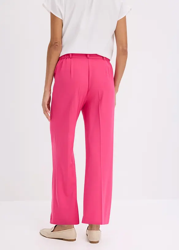 Marlenehose mit Bequembund in pink von hinten - bonprix Marlenehose mit Bequembund in pink von hinten - bonprix