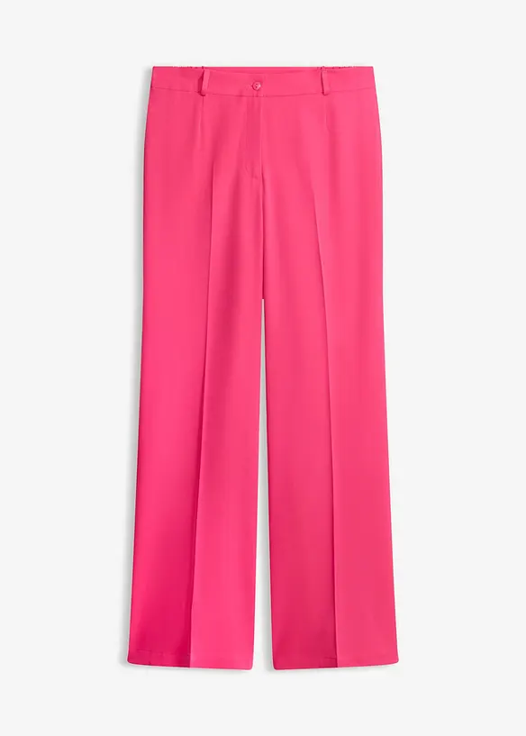 Marlenehose mit Bequembund in pink von vorne - bonprix Marlenehose mit Bequembund in pink von vorne - bonprix