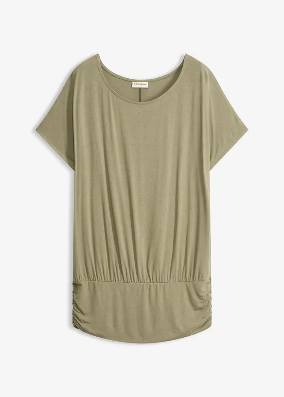 Shirt aus softem Viskose-Mix in grün von vorne - bonprix