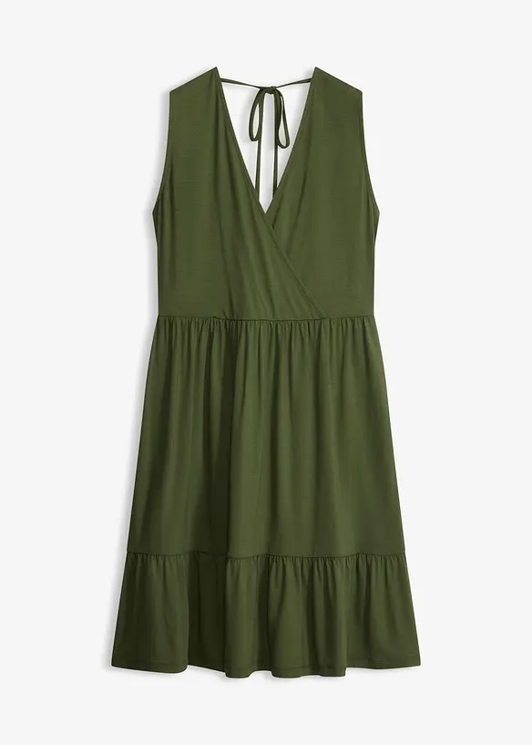 Jerseykleid aus Viskose-Mix in grün von vorne - bonprix Jerseykleid aus Viskose-Mix in grün von vorne - bonprix