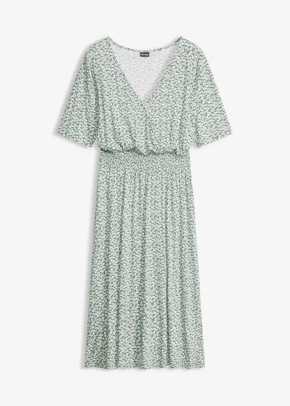Jerseykleid aus Viskose-Mix in grün von vorne - bonprix Jerseykleid aus Viskose-Mix in grün von vorne - bonprix