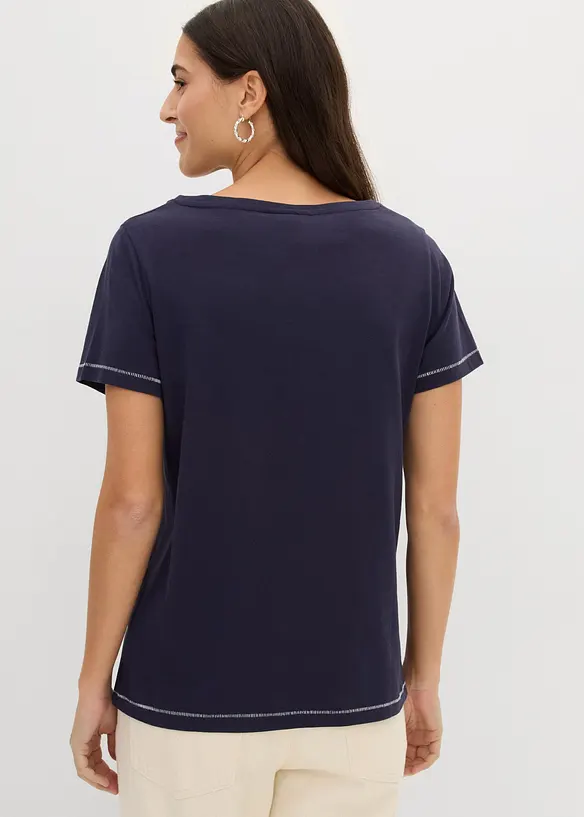 T-Shirt in blau von hinten (im Anschnitt) - bonprix T-Shirt in blau von hinten (im Anschnitt) - bonprix