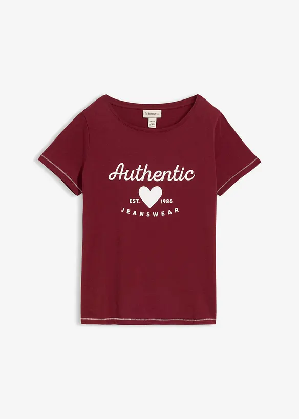 T-Shirt in rot von vorne - bonprix T-Shirt in rot von vorne - bonprix