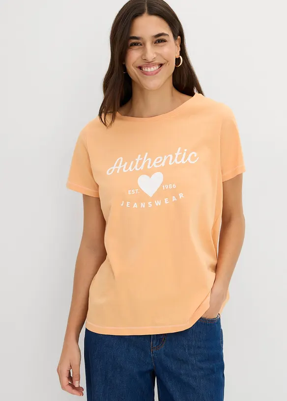 T-Shirt in orange von vorne (im Anschnitt) - bonprix T-Shirt in orange von vorne (im Anschnitt) - bonprix