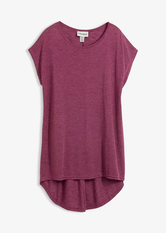 Longshirt aus Viskose-Mischung in lila von vorne - bonprix Longshirt aus Viskose-Mischung in lila von vorne - bonprix
