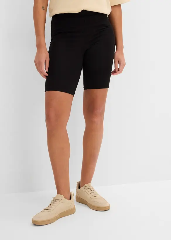 Radlerhose (2er-Pack) in weiß von vorne - bonprix
