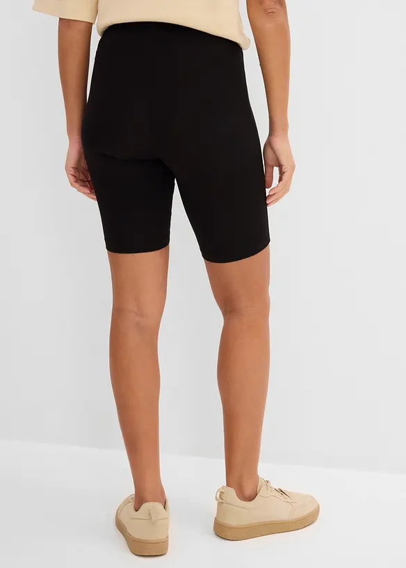 Radlerhose (2er-Pack) in weiß von hinten - bonprix