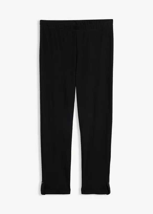 3/4 Capri-Leggings in schwarz von vorne - bonprix