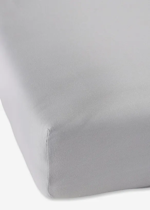 First Class Jersey Comfort Spannbettlaken in grau - bonprix