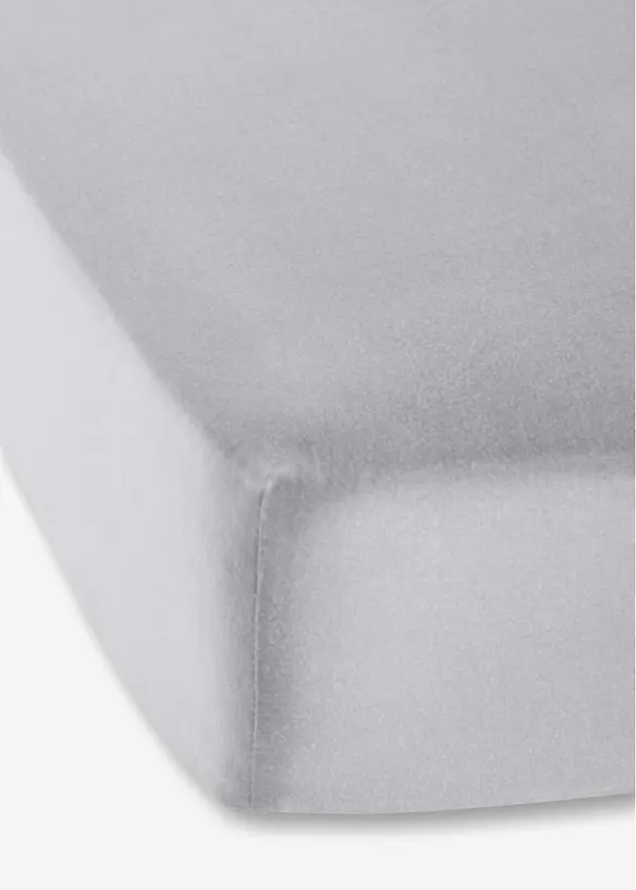 Jersey 40cm Spannbettlaken in grau - bonprix