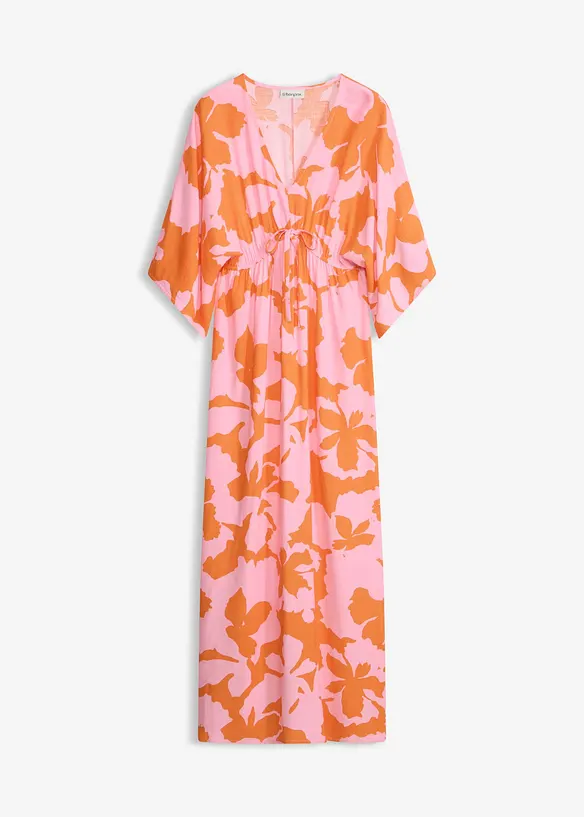 Maxikleid aus fließender Viskose in lila von vorne - bonprix Maxikleid aus fließender Viskose in lila von vorne - bonprix