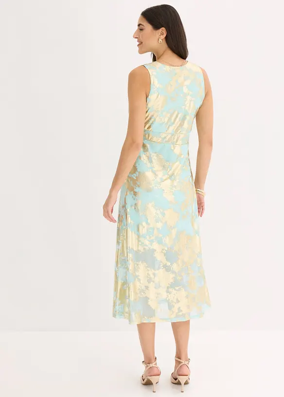 Midikleid in grün von hinten (Totalaufnahme) - bonprix