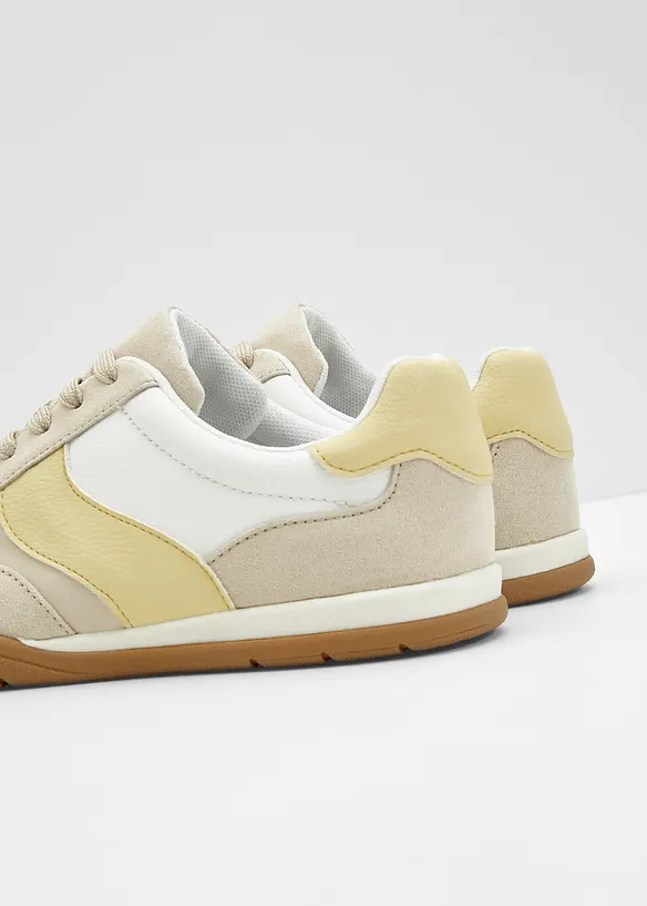 Sneaker im Retrolook in weiß - bonprix