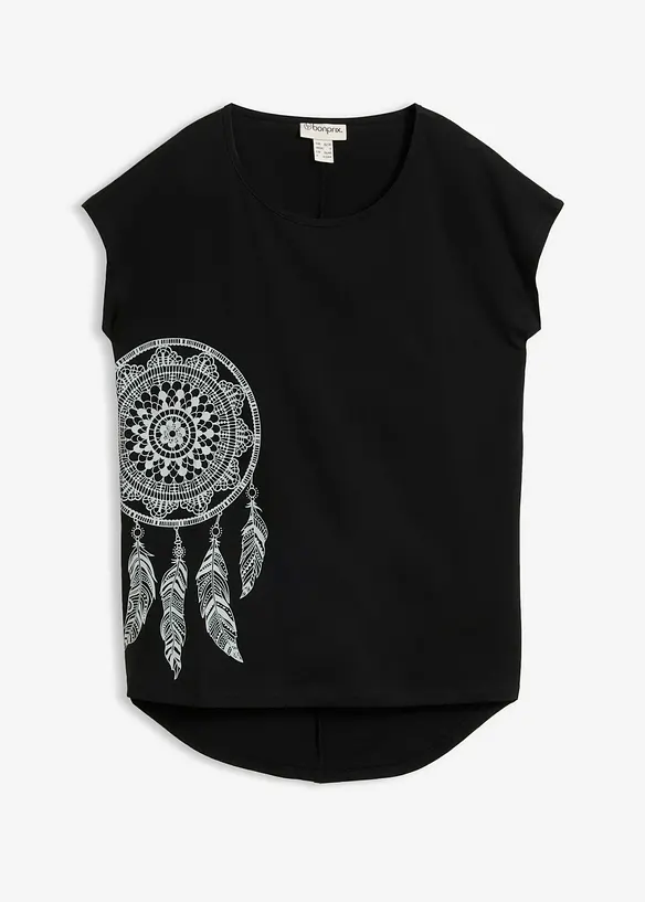 Shirt in schwarz von vorne - bonprix