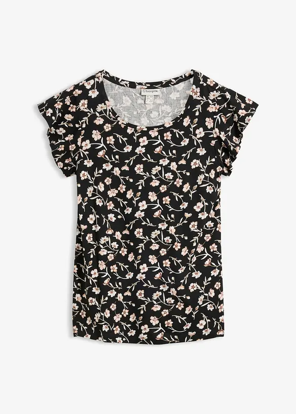 Shirt in schwarz von vorne - bonprix