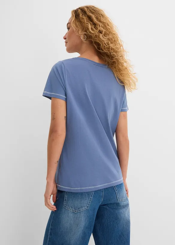 T-Shirt in blau von hinten (im Anschnitt) - bonprix T-Shirt in blau von hinten (im Anschnitt) - bonprix