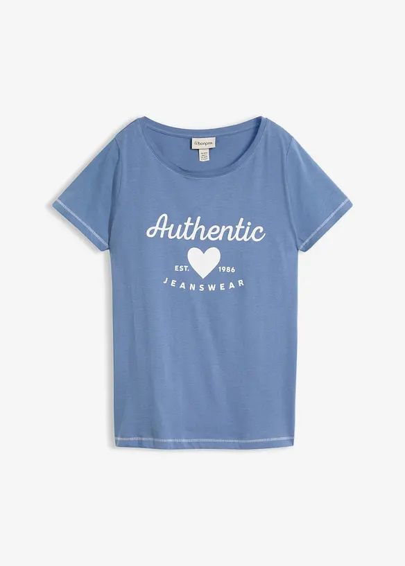 T-Shirt in blau von vorne - bonprix T-Shirt in blau von vorne - bonprix