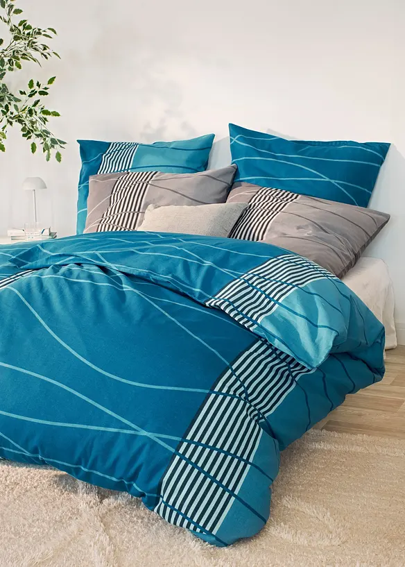 Linon-Bettwäsche in blau (Ambiente) - bonprix