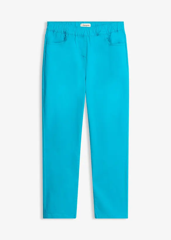 7/8 Schlupfhose mit Stretch in blau von vorne - bonprix