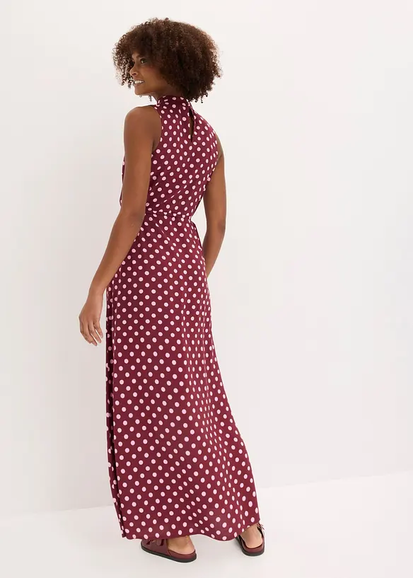 Maxikleid aus fließender Viskose in rot von hinten (Totalaufnahme) - bonprix Maxikleid aus fließender Viskose in rot von hinten (Totalaufnahme) - bonprix