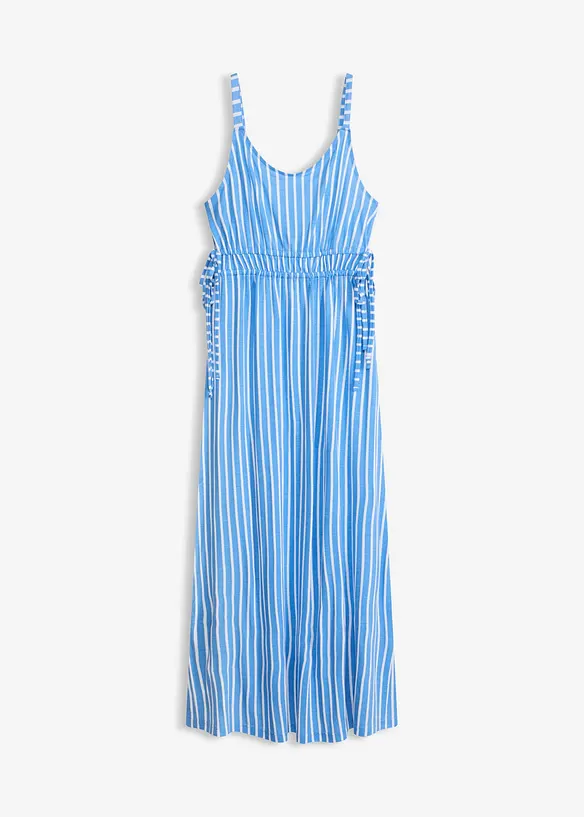 Strandkleid aus fließender Viskose in blau von vorne - bonprix Strandkleid aus fließender Viskose in blau von vorne - bonprix