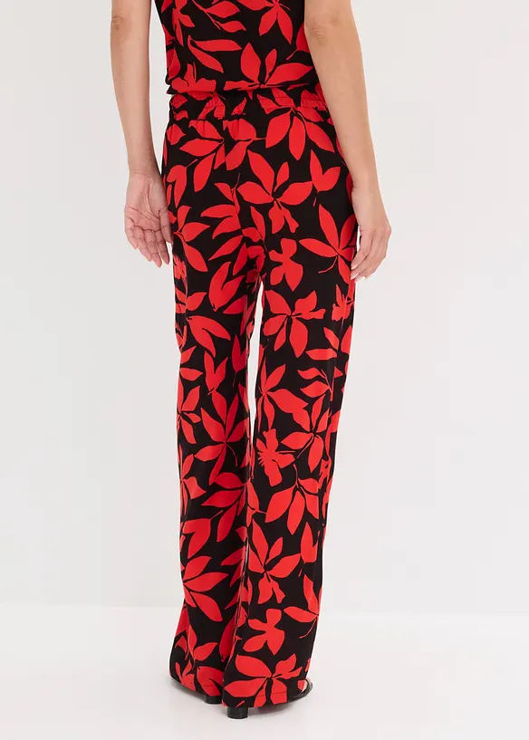 Palazzo-Hose aus fließender Viskose in schwarz von hinten - bonprix Palazzo-Hose aus fließender Viskose in schwarz von hinten - bonprix