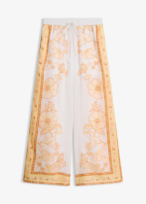 Palazzo-Hose in weiß von vorne - bonprix Palazzo-Hose in weiß von vorne - bonprix
