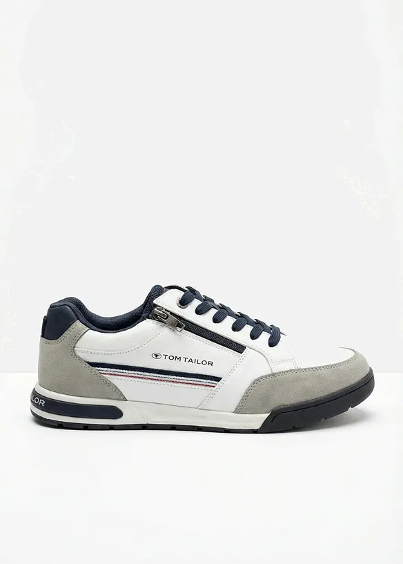 Tom Tailor Sneaker mit Reißverschluss in weiß - Tom Tailor