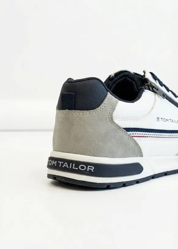 Tom Tailor Sneaker mit Reißverschluss in weiß - Tom Tailor