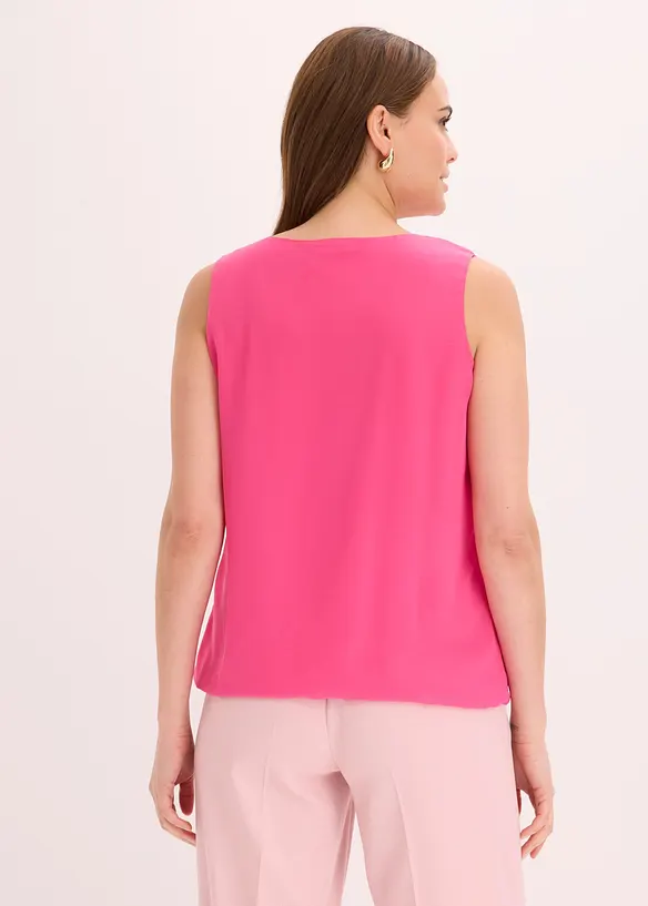 Blusentop in pink von hinten (im Anschnitt) - bonprix