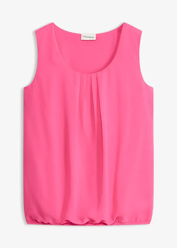 Blusentop in pink von vorne - bonprix
