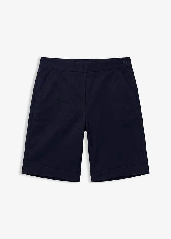 Bermuda aus Baumwoll-Mix in blau von vorne - bonprix Bermuda aus Baumwoll-Mix in blau von vorne - bonprix