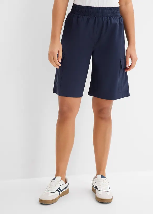 Schnelltrocknende Cargo-Funktions-Bermuda in blau von vorne - bonprix Schnelltrocknende Cargo-Funktions-Bermuda in blau von vorne - bonprix