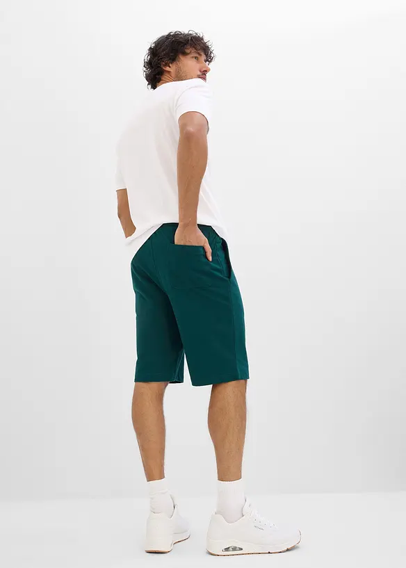 Shirt und Shorts (2-tlg.Set) in weiß von hinten (Totalaufnahme) - bonprix
