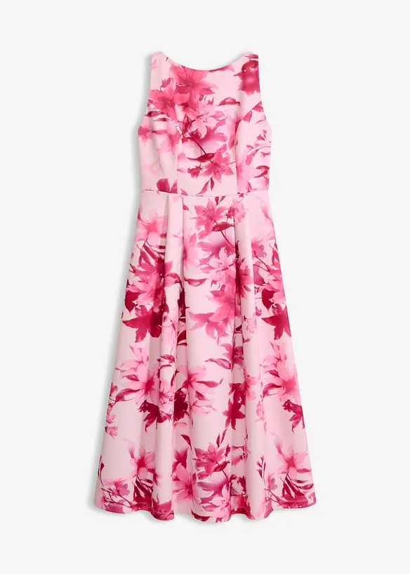Kleid mit weitem Rock in rosa von vorne - bonprix Kleid mit weitem Rock in rosa von vorne - bonprix